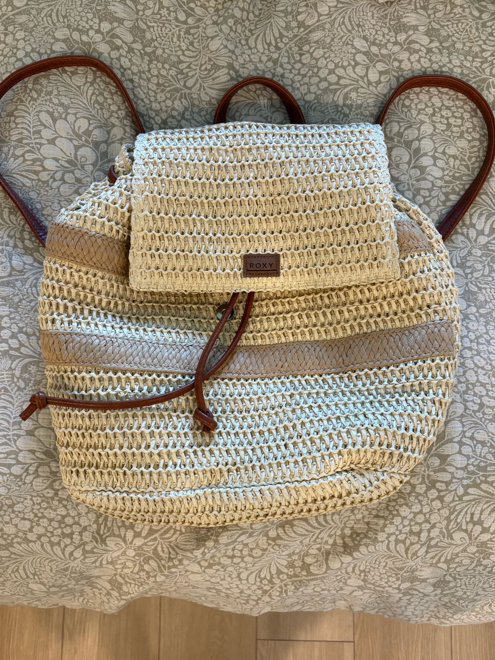 Roxy Raffia Backpack